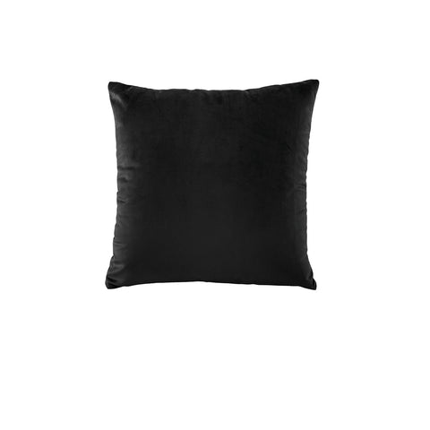 Bianca Vivid Coordinates Velvet Square Cushion Black 43cm