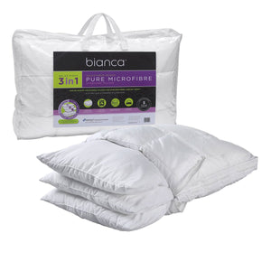 Bianca 1150g Relax Right Pure Microfibre Height Adjustable Standard Pillow 49 x 72cm