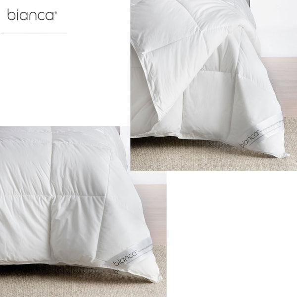 Bianca All Seasons 200gsm + 350gsm Pure Microfibre Quilt Doona Duvet Queen