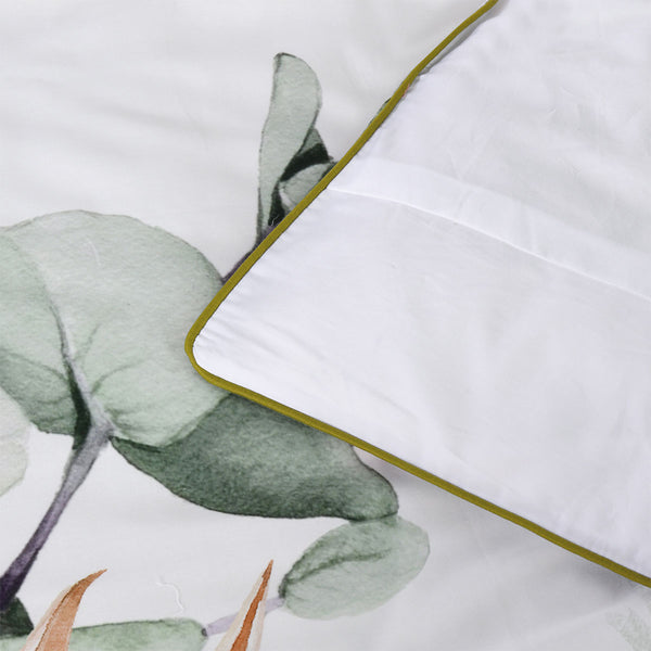 Bianca Helensvale Floral Cotton Sateen Quilt Doona Duvet Cover White King