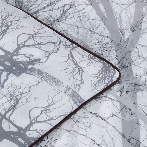 Bianca Myrtleford Cotton Sateen Quilt Doona Duvet Cover Grey Queen