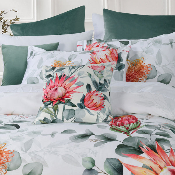 Bianca Wellingrove Cotton Sateen Quilt Doona Duvet Cover White Queen