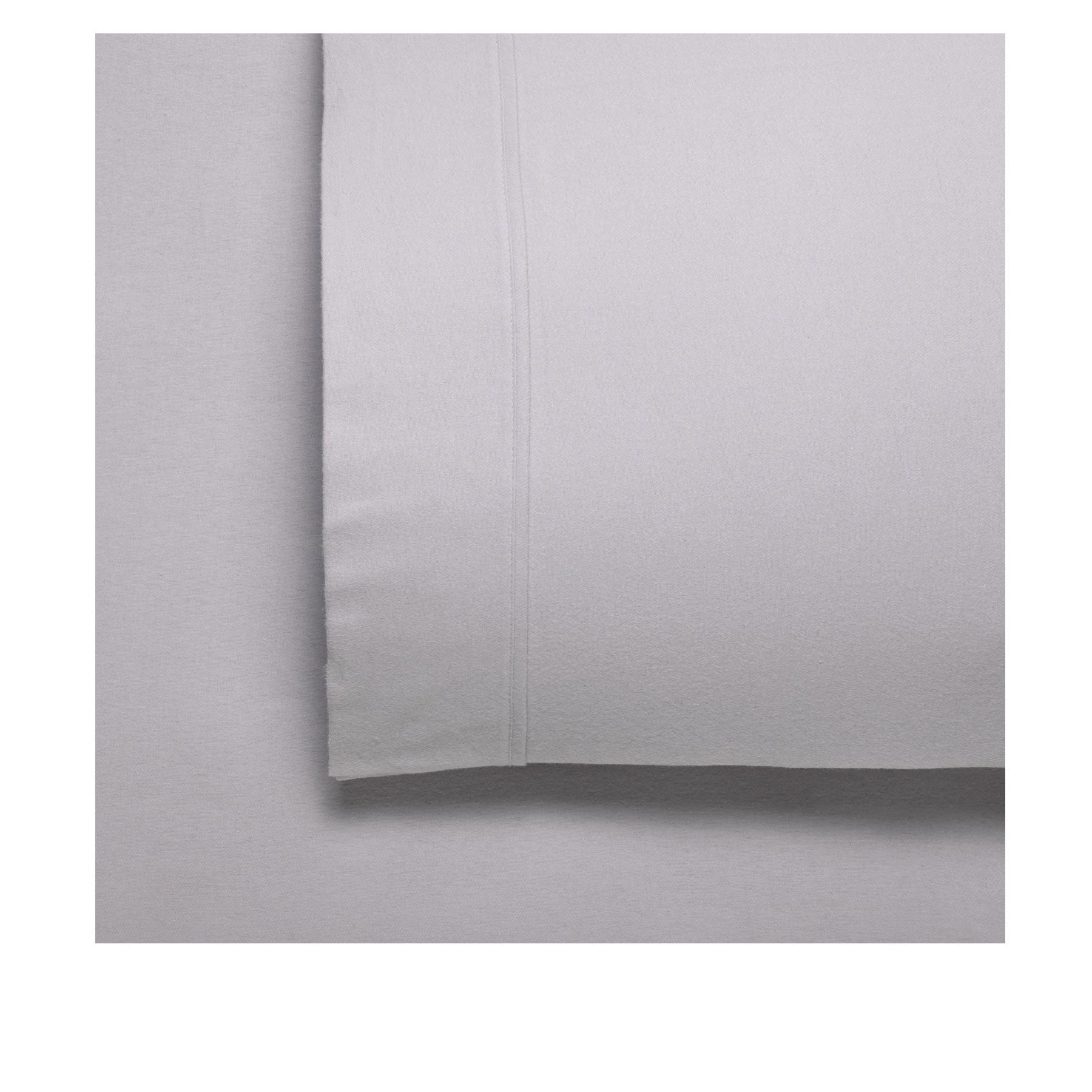 Bianca Fletcher Flannelette Cotton Flat Fitted Sheet Set Stone Single