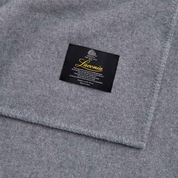 Laconia 400GSM Australian Pure Wool Blanket Grey King