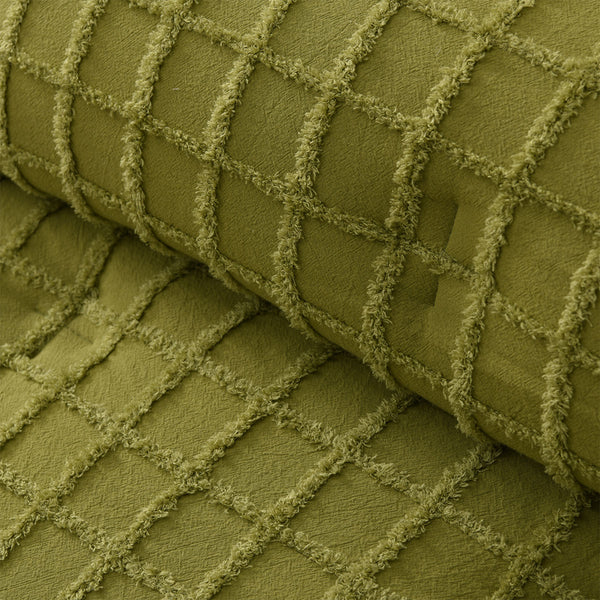Vintage Design Homewares Parquet Cacti Green Comforter Bedspread Set King