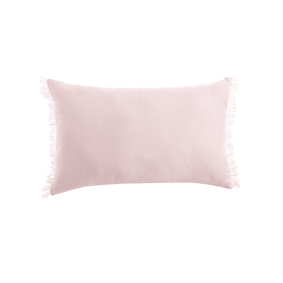 Vintage Design Homewares French Linen Filled Cushion Oblong Blush 35 x 55cm