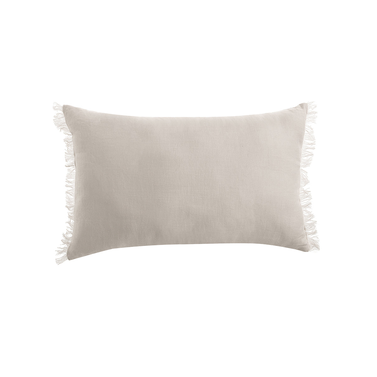 Vintage Design Homewares French Linen Filled Cushion Oblong Natural 35 x 55cm