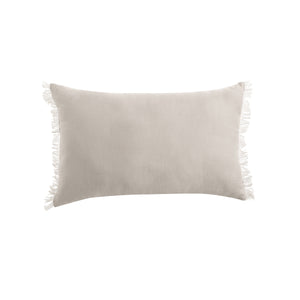 Vintage Design Homewares French Linen Filled Cushion Oblong Natural 35 x 55cm