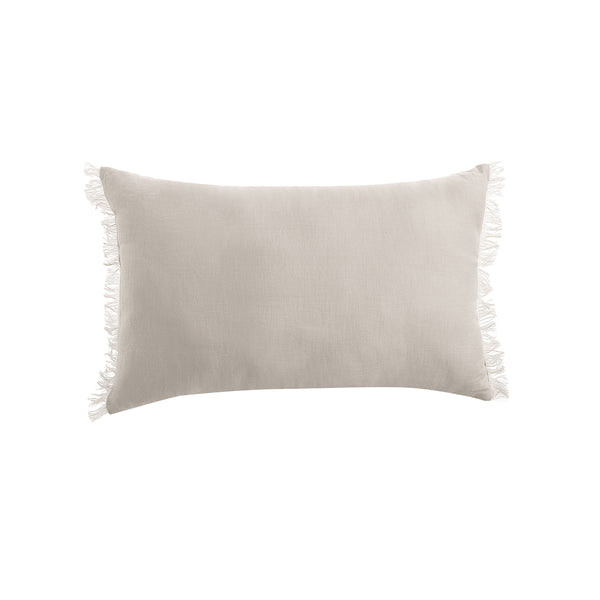 Vintage Design Homewares French Linen Filled Cushion Oblong Natural 35 x 55cm