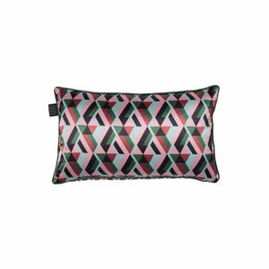 KAAT Amsterdam Phoeby Retro Pink Reversible Oblong Filled Cushion 30cm x 50cm
