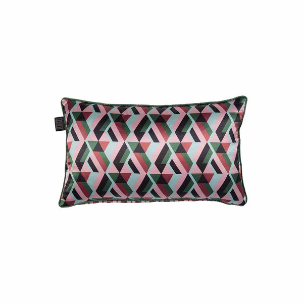 KAAT Amsterdam Phoeby Retro Pink Reversible Oblong Filled Cushion 30cm x 50cm