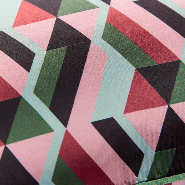 KAAT Amsterdam Phoeby Retro Pink Reversible Oblong Filled Cushion 30cm x 50cm