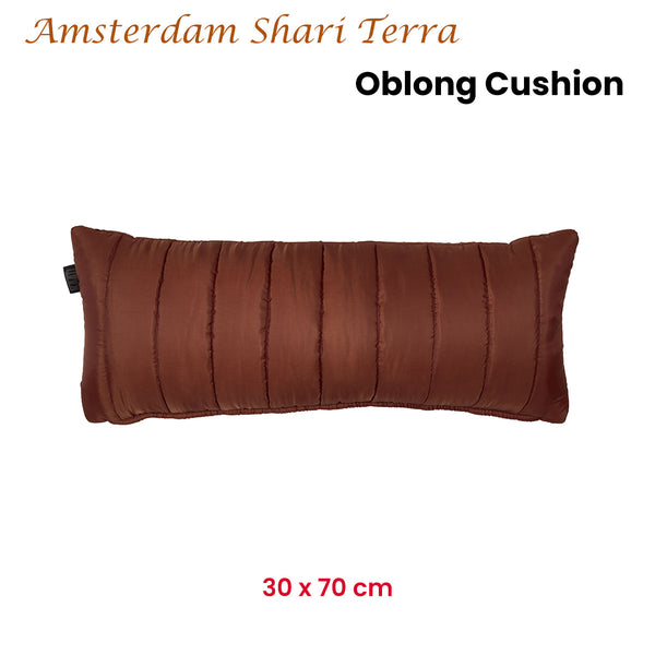 KAAT Amsterdam Shari Puffed Terra Oblong Filled Cushion 30cm x 70cm