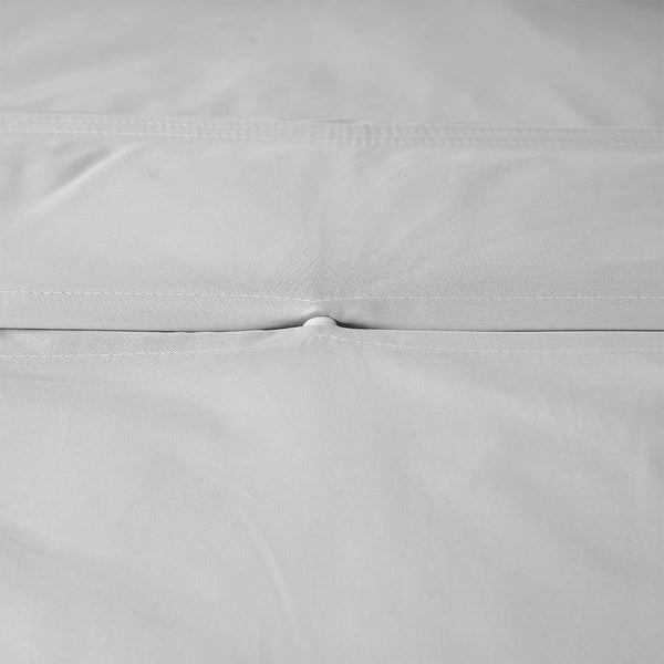 Accessorize 400TC Bamboo Cotton Quilt Doona Duvet Cover Grey Queen