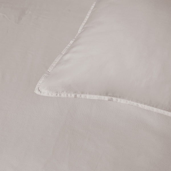 Accessorize 400TC Bamboo Cotton Quilt Doona Duvet Cover Stone Single