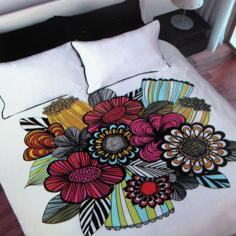 Accessorize Floral Bouquet Quilt Doona Duvet Cover Single