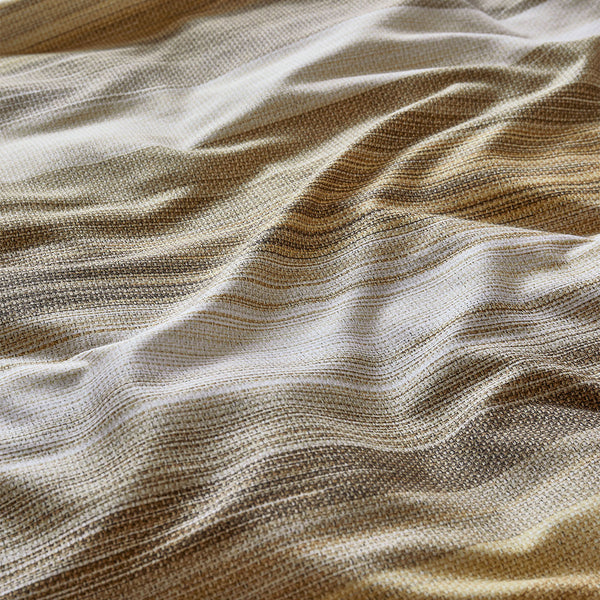 Bedding House Elie Striped Cotton Sateen Quilt Doona Duvet Cover Natural Queen