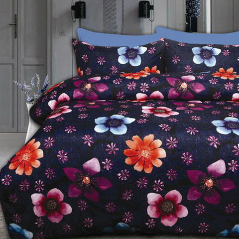Big Sleep Floating Flowers Quilt Doona Duvet Cover Set Double
