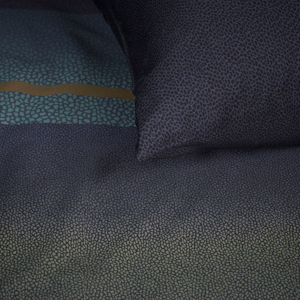 Bedding House Lenny Cotton Satin Quilt Doona Duvet Cover Blue King
