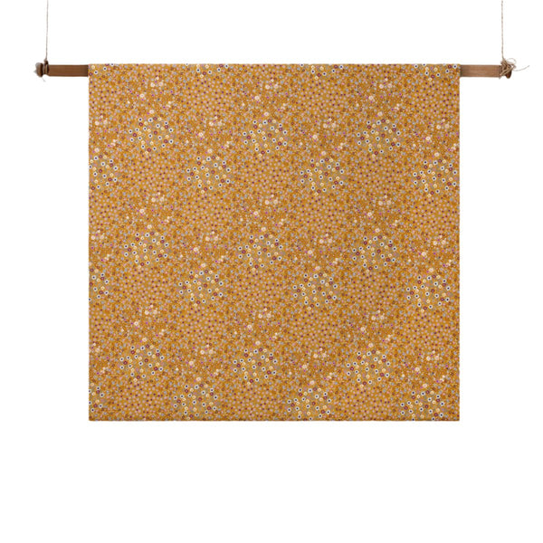 Accessorize Lisa Floral Ochre Washed Cotton Quilt Doona Duvet Cover Queen