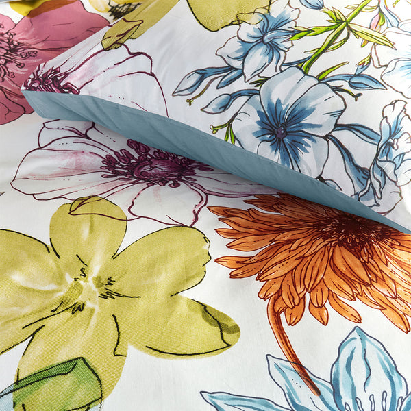 Bedding House Lotti Floral Cotton Quilt Doona Duvet Cover Set Queen