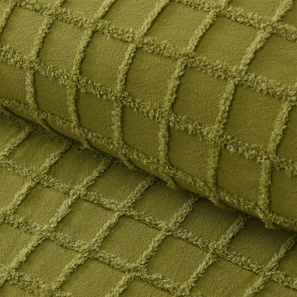 Vintage Design Homewares Parquet Cacti Green Polyester Cotton Quilt Cover Set Double