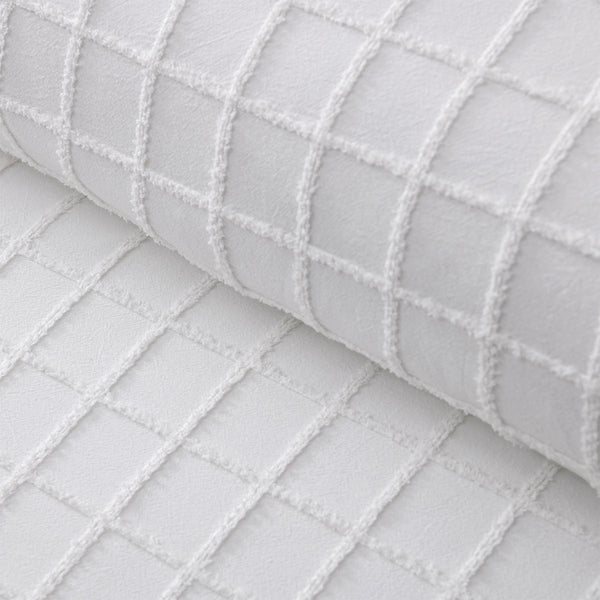 Vintage Design Homewares Parquet White Polyester Cotton Quilt Cover Set Double