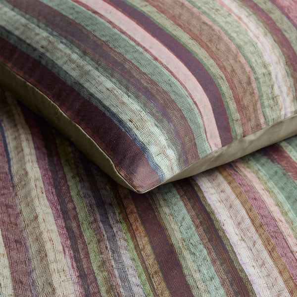 Bedding House Roman Striped Cotton Quilt Doona Duvet Cover Set Queen