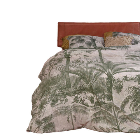 At Home Tour Du Monde Palm Trees Cotton Quilt Doona Duvet Cover Sand Queen