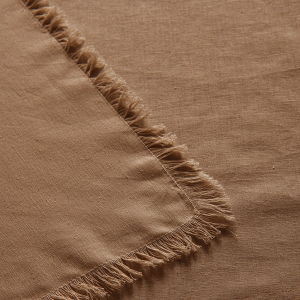 Vintage Design Homewares Gypsy Terracotta Linen Cotton Tablecloth 150 x 275cm