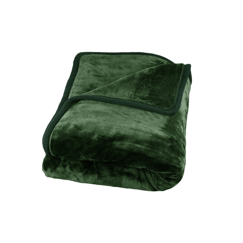 J Elliot Home 800GSM Luxury Winter Thick Mink Blanket Throw Rug Sea Kelp King
