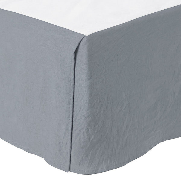 J Elliot Home 7 Pce Ella Pleated Bedspread Comforter Coverlet Grey King