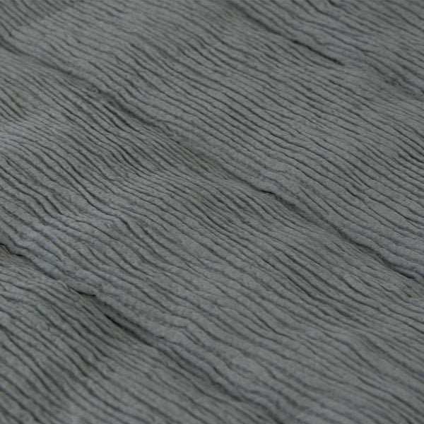 Ardor Campbell Microfibre Crinkled Texture Quilt Doona Duvet Cover Set King Grey