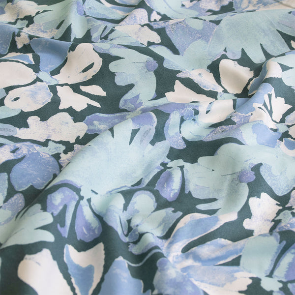 Ardor Eadie Floral Printed Quilt Doona Duvet Cover Set Teal King