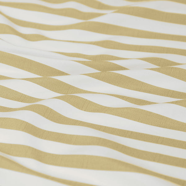 Ardor Frankie Striped Yarn Dyed Reversible Quilt Doona Duvet Cover Yellow King