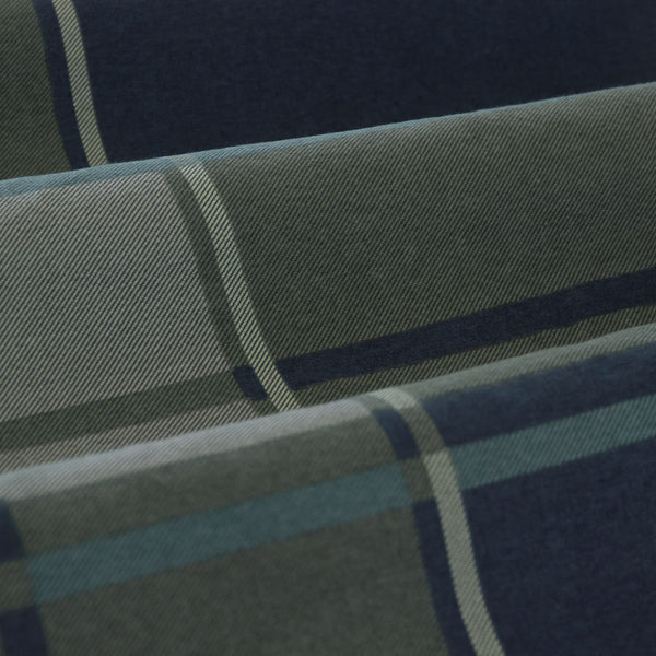 Ardor Sommers Plaid Cotton Flannelette Quilt Doona Duvet Cover Khaki Queen