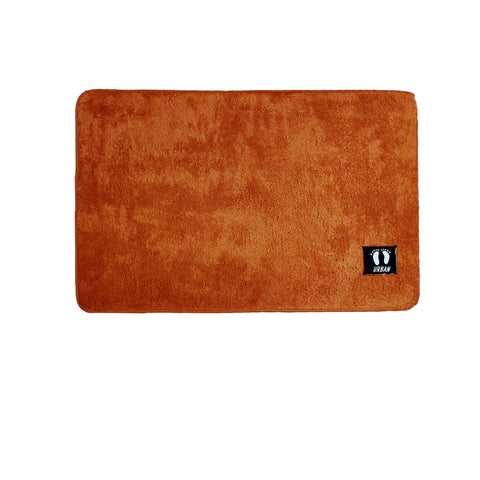 Asha Rubber Backed Polyester Bath Mat Pumpkin 50 x 80cm
