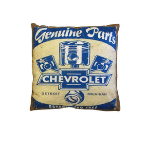 Chevrolet Genuine Parts Retro Square Filled Cushion 40cm