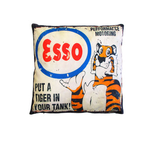 Esso Put A Tiger In Your Tank Retro Square Filled Cushion 40cm