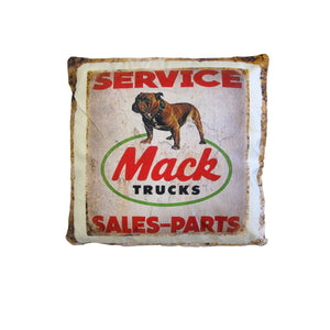 Mack Trucks Sales Parts Retro Square Filled Cusion 40cm