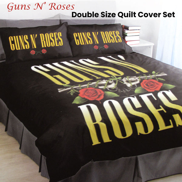 Guns N' Roses Quilt Doona Duvet Cover Double 180 x 210cm