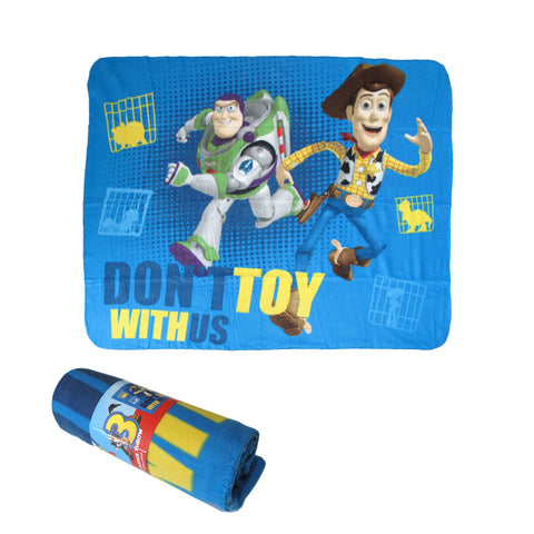 Toy Story Don't Toy with Us Polar Fleece Blanket Throw Rug 127 x 140cm
