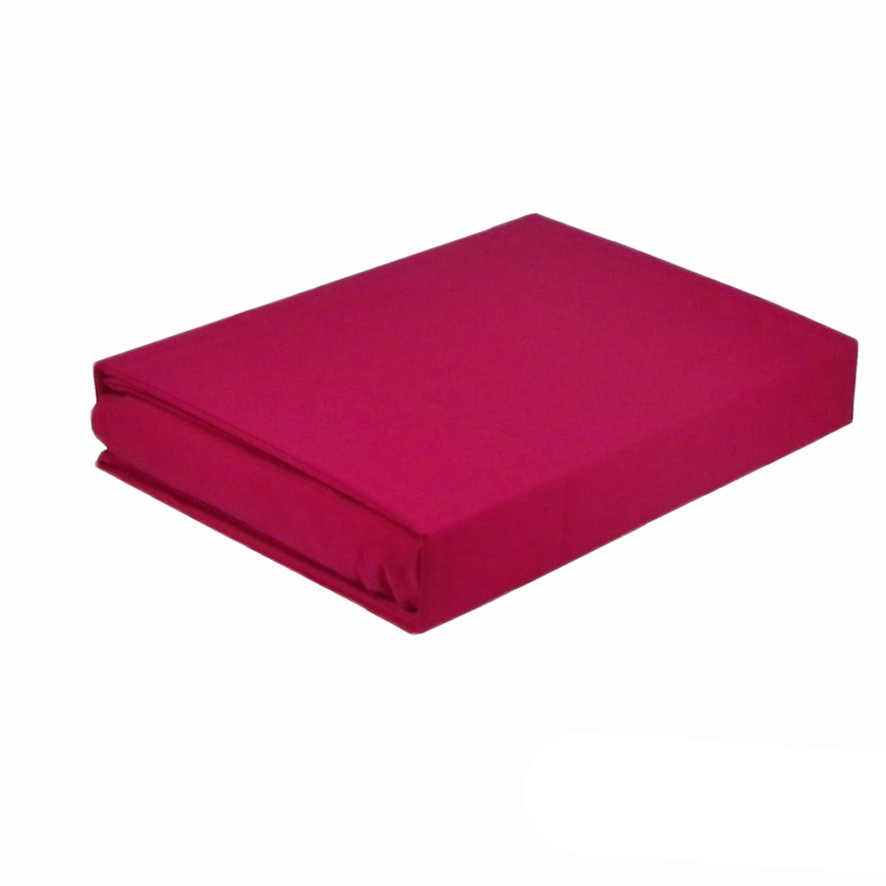 Paris Romance 225TC Cotton Polyester Flat Fitted Sheet Set Hot Pink King
