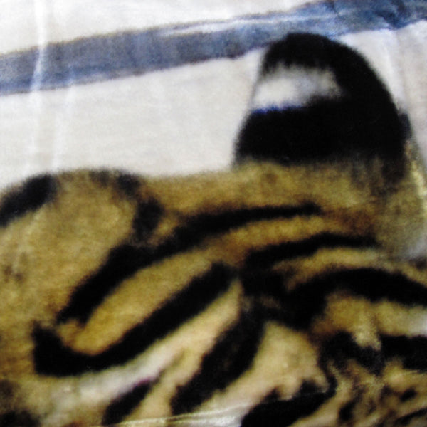 Three Tigers Reversible Mink Blanket Throw Rug Queen 200 x 240cm