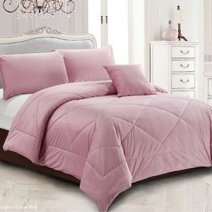 Georges Fine Linens Carrington Diamond Bedspread Comforter Coverlet Pink King