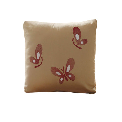 Orient Sense Butterfly Embroidered Square Filled Cushion 40cm