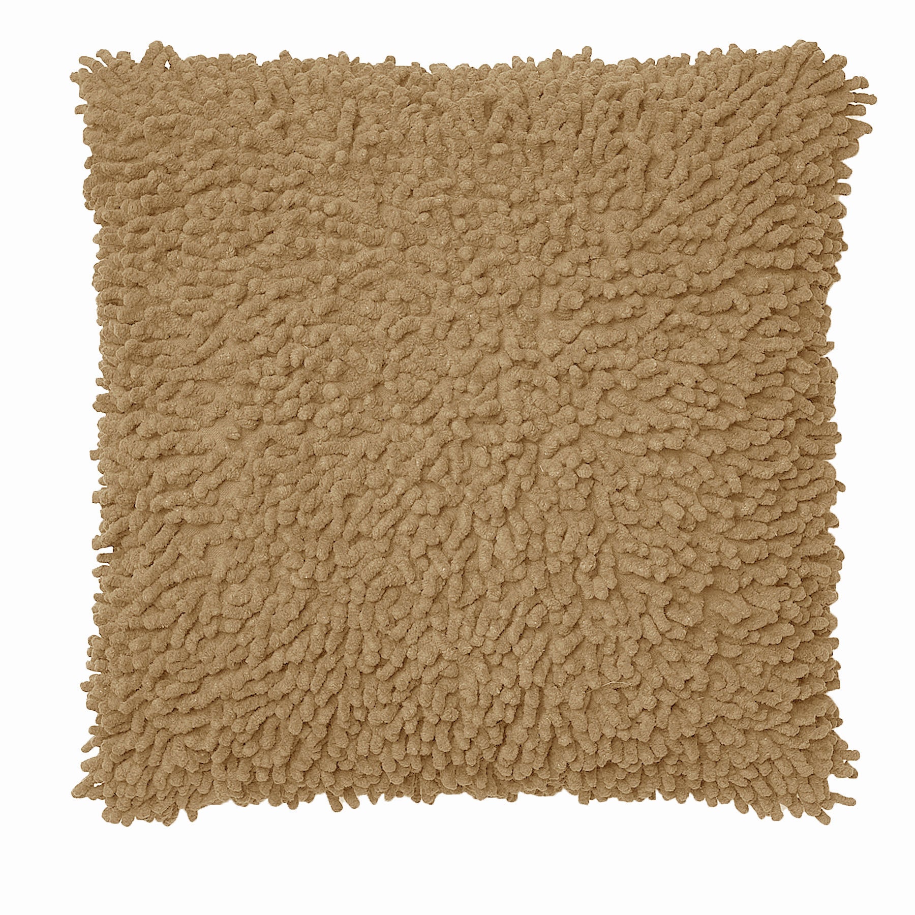 Rapee Hermosa Shaggy Square Filled Cushion Taupe 43cm