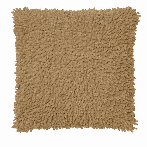 Rapee Hermosa Shaggy Square Filled Cushion Taupe 43cm