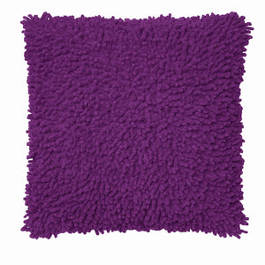 Rapee Hermosa Shaggy Square Filled Cushion Violet 43cm