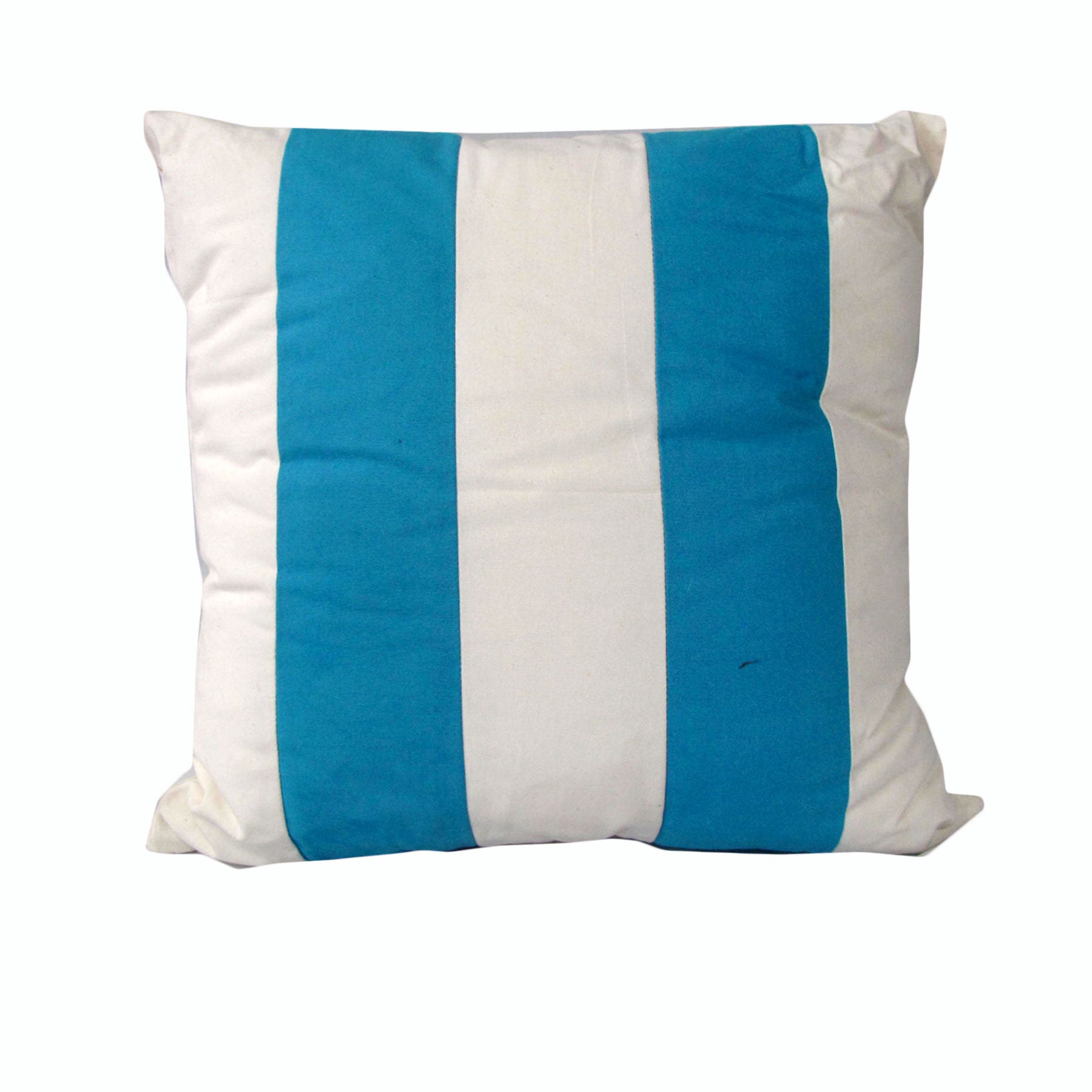 Rapee Martinique Striped Square Filled Cushion Perri Blue 45cm